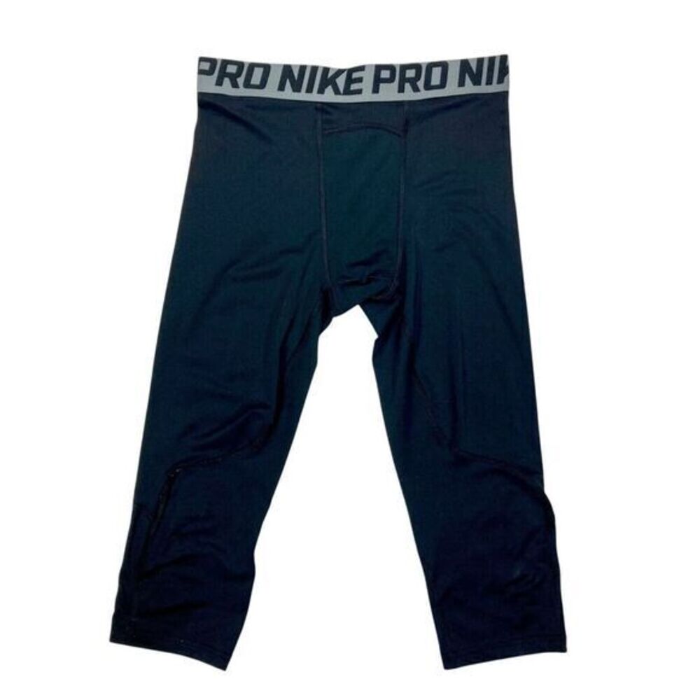 Nike Pro Leggings Youth XL‎ Black Dri-Fit Athletic Running Performance Football